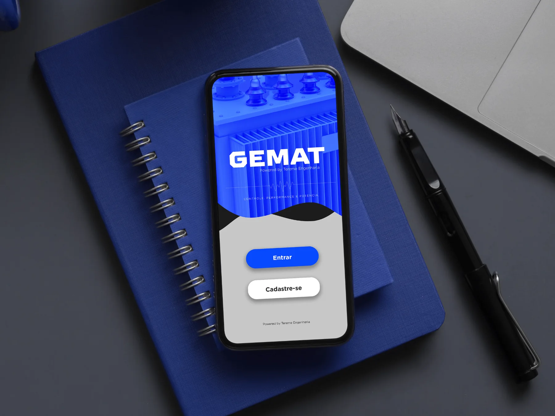 Aplicação visual do GEMAT em smartphone