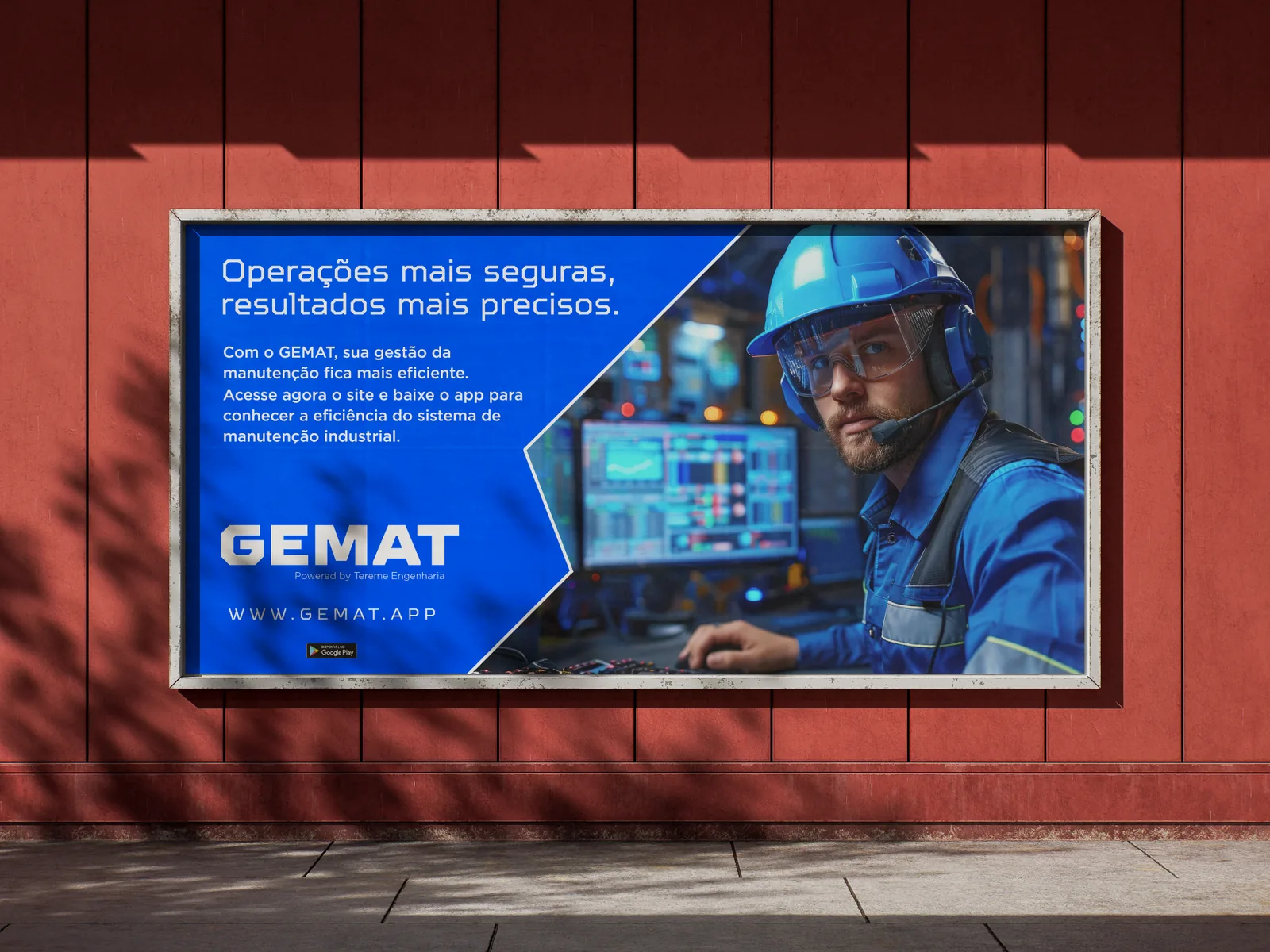 Outdoor GEMAT com chamada sobre operações seguras