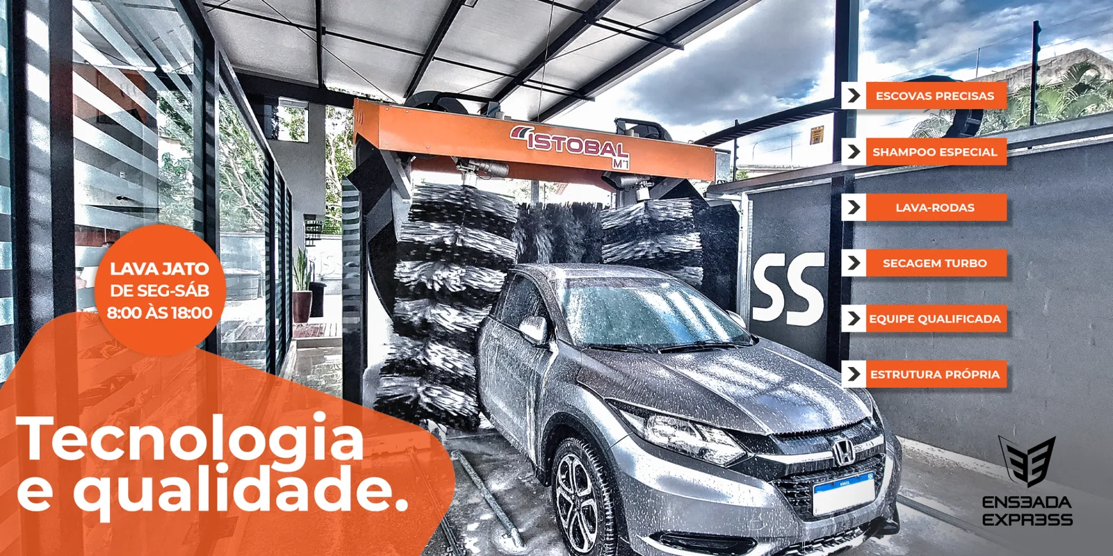 Peça de lançamento da Enseada Express desenvolvida pela Agência Leão